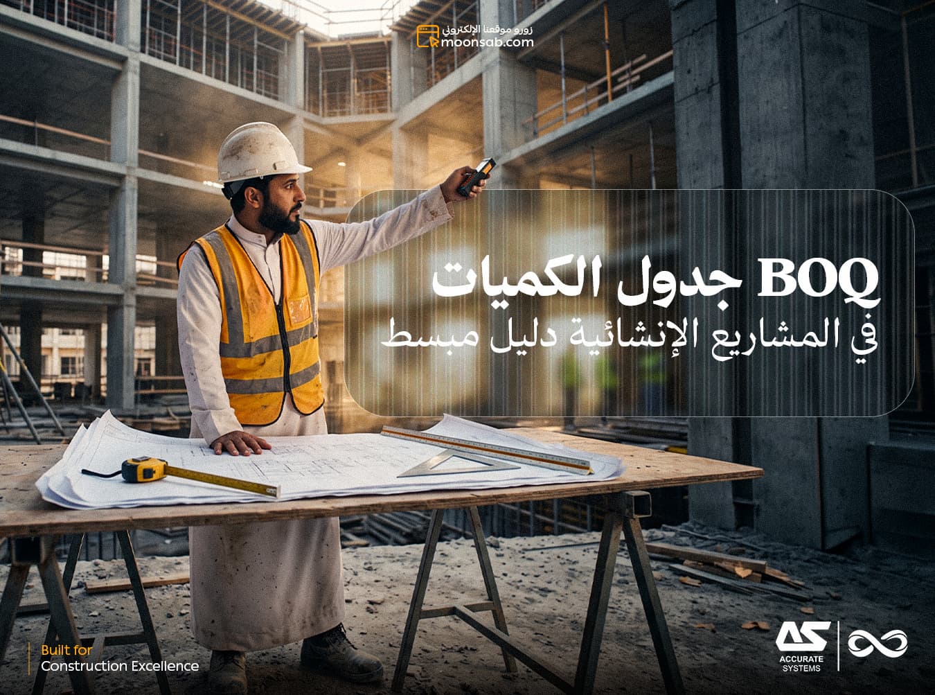 جدول الكميات BOQ في المشاريع الإنشائية: دليل مبسّط